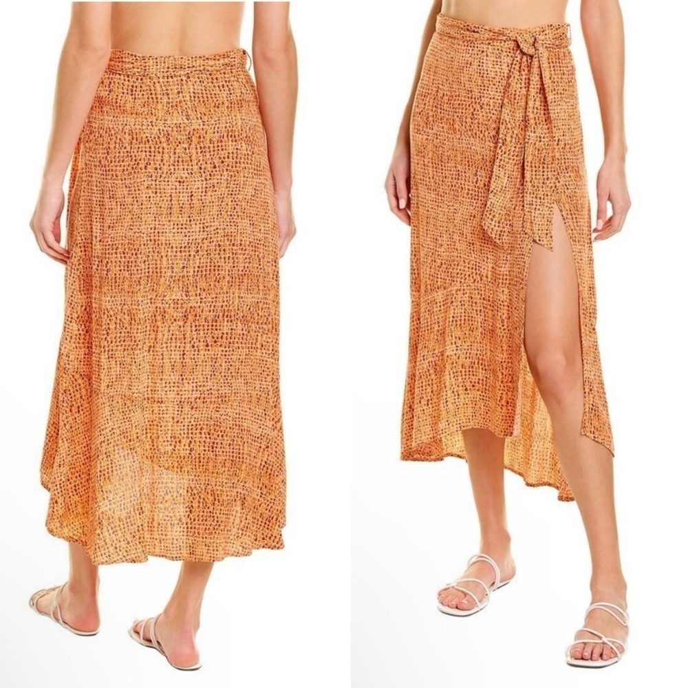 L Space Ashlyn Front Slit Skirt In Wild Bunch Size Xl